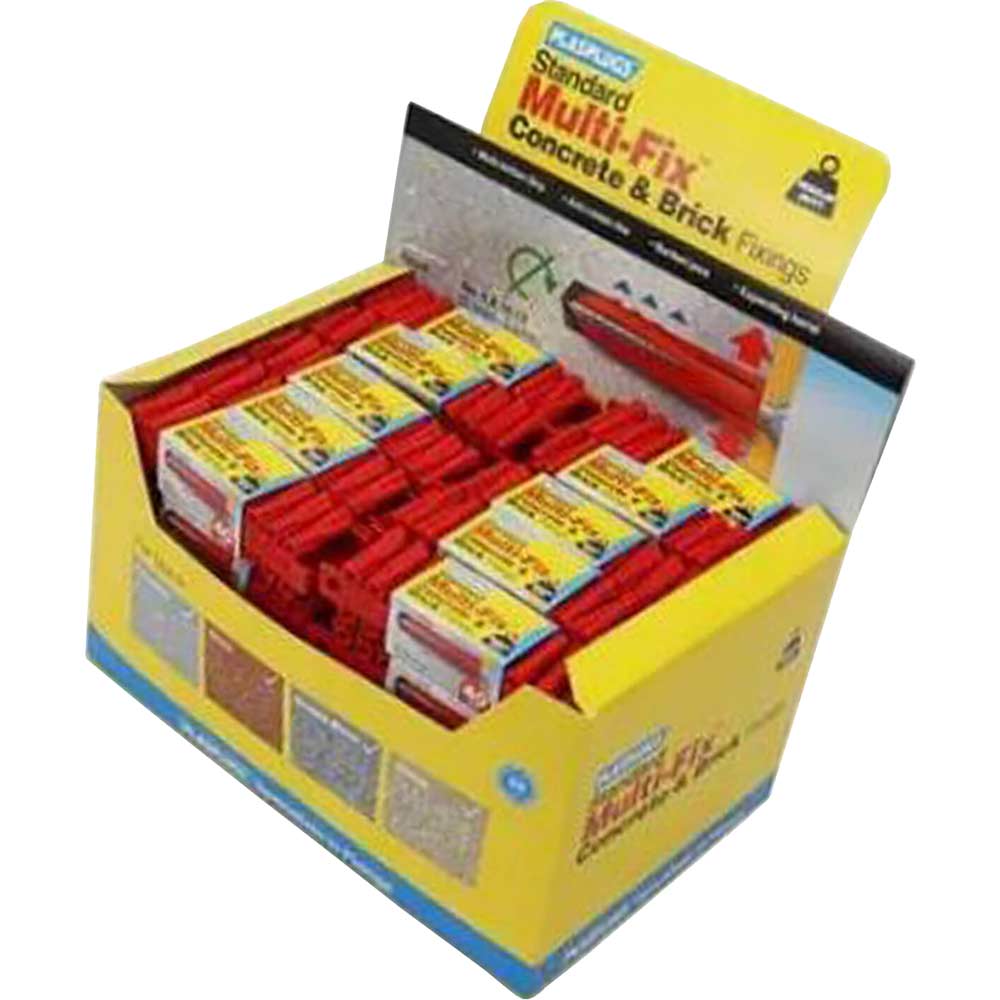Plasplugs Multifix Concrete and Brick Fixings Pack of 2000