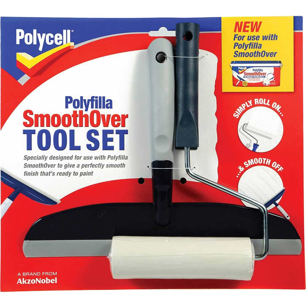 Image of Polycell Polyfilla SmoothOver Roller and Spreader Kit