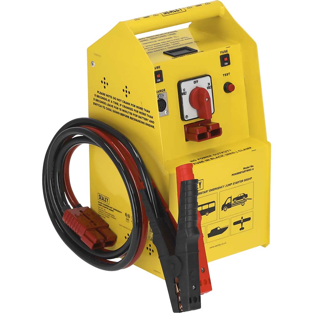 Sealey POWERSTART500 Jump Starter and Power Pack 12v or 24v