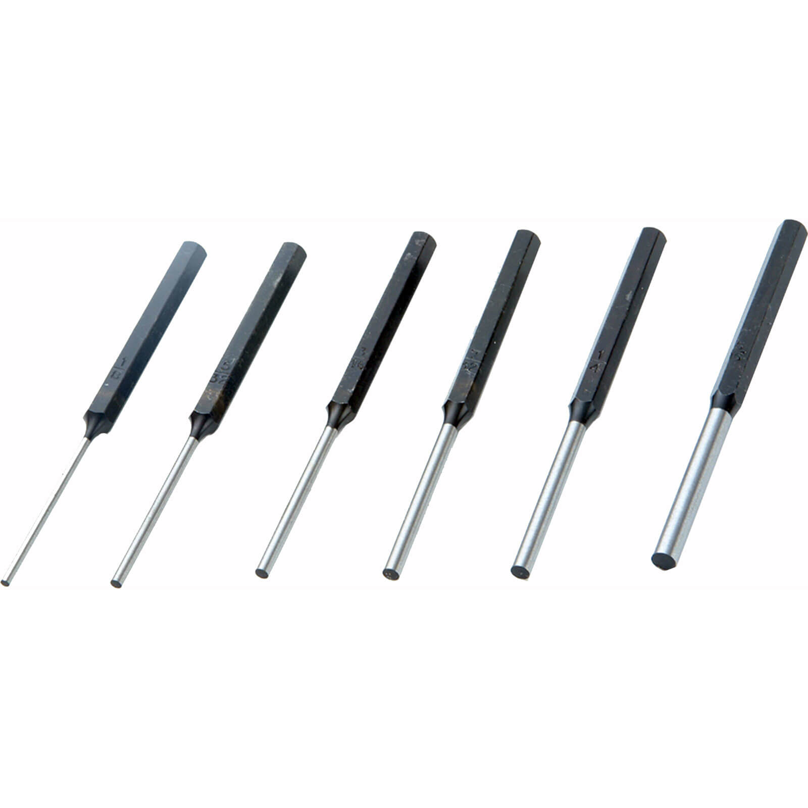 Image of Priory 6 Piece Long Parallel Pin Punch Set