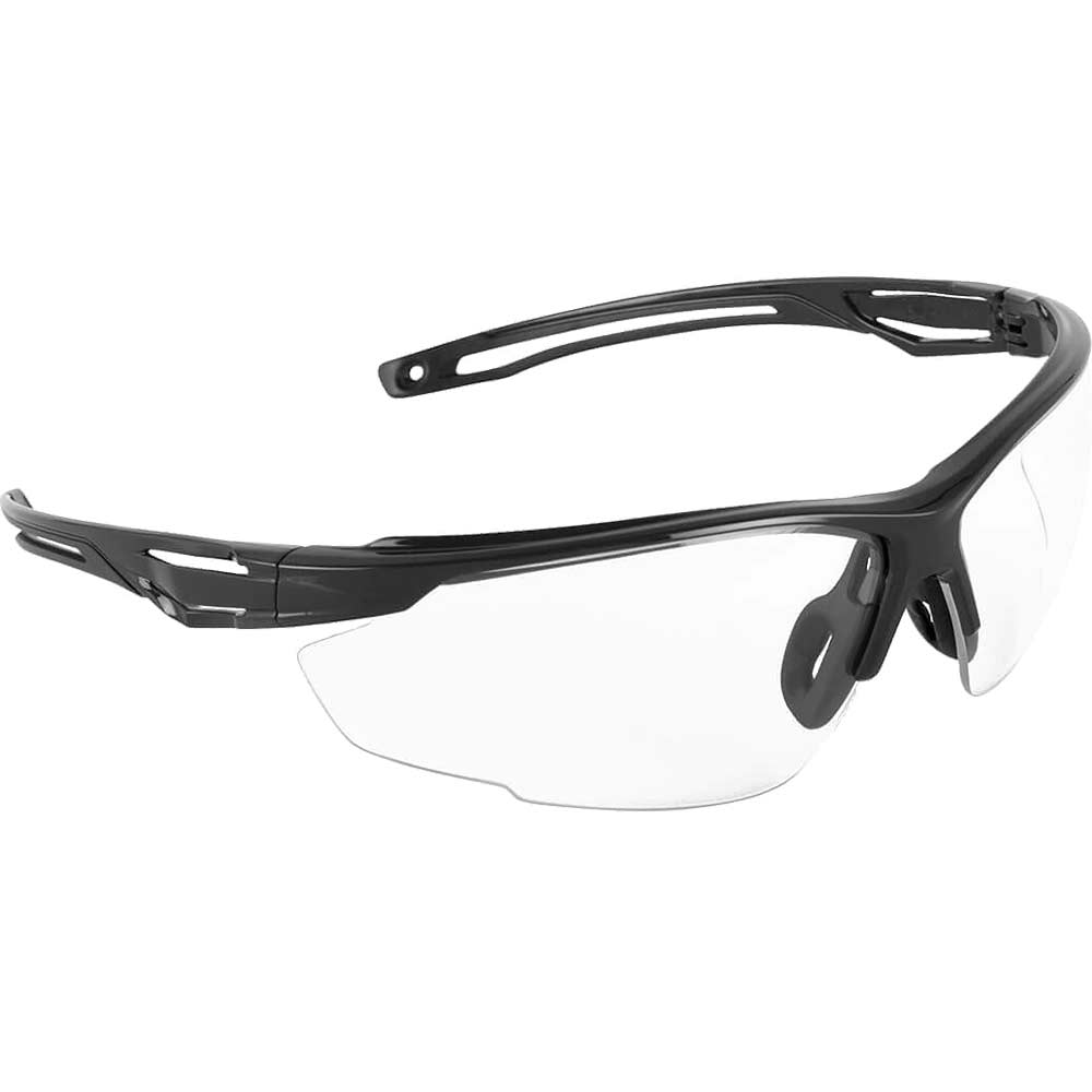 Portwest Anthracite Safety Glasses Black Clear