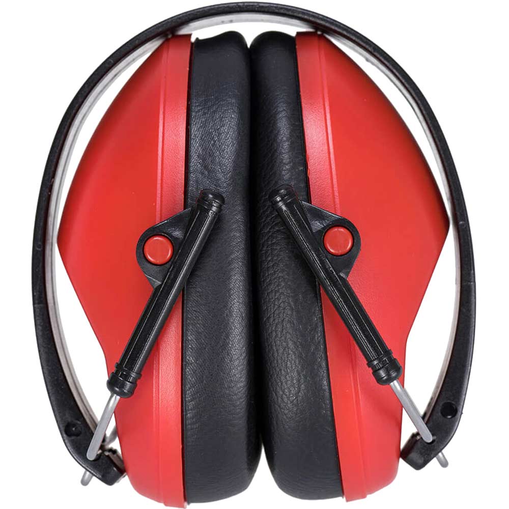 Portwest Lightweight Foldable Ear Defenders Red