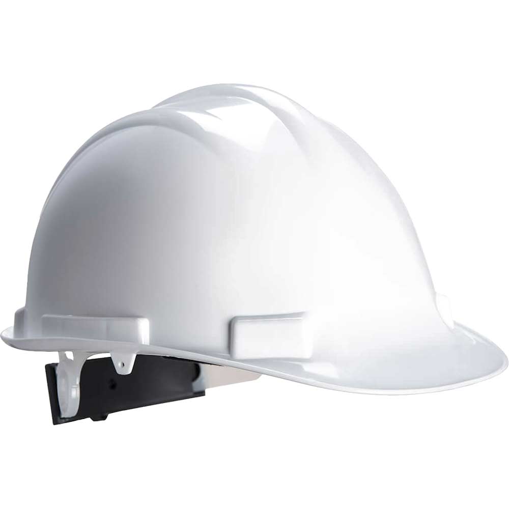 Portwest Expertbase Wheel Ratchet Safety Helmet White