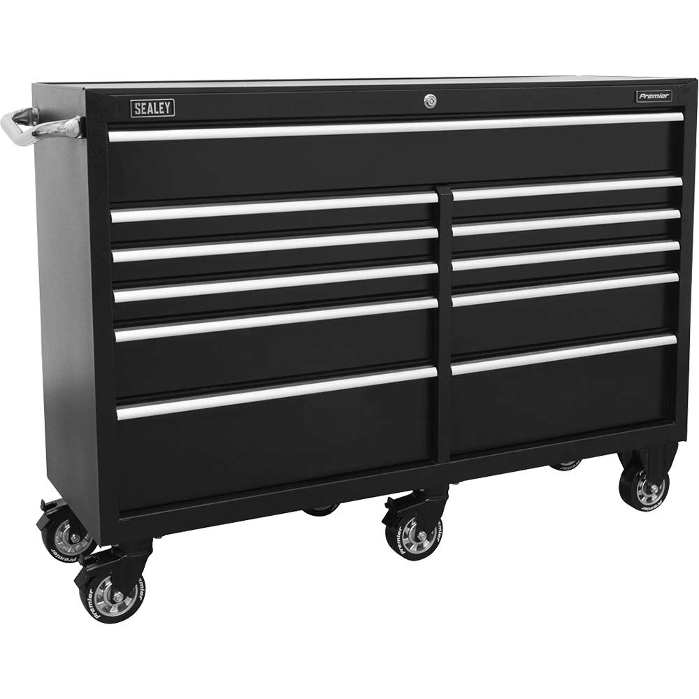 Sealey 11 Drawer Heavy Duty Tool Roller Cabinet Black