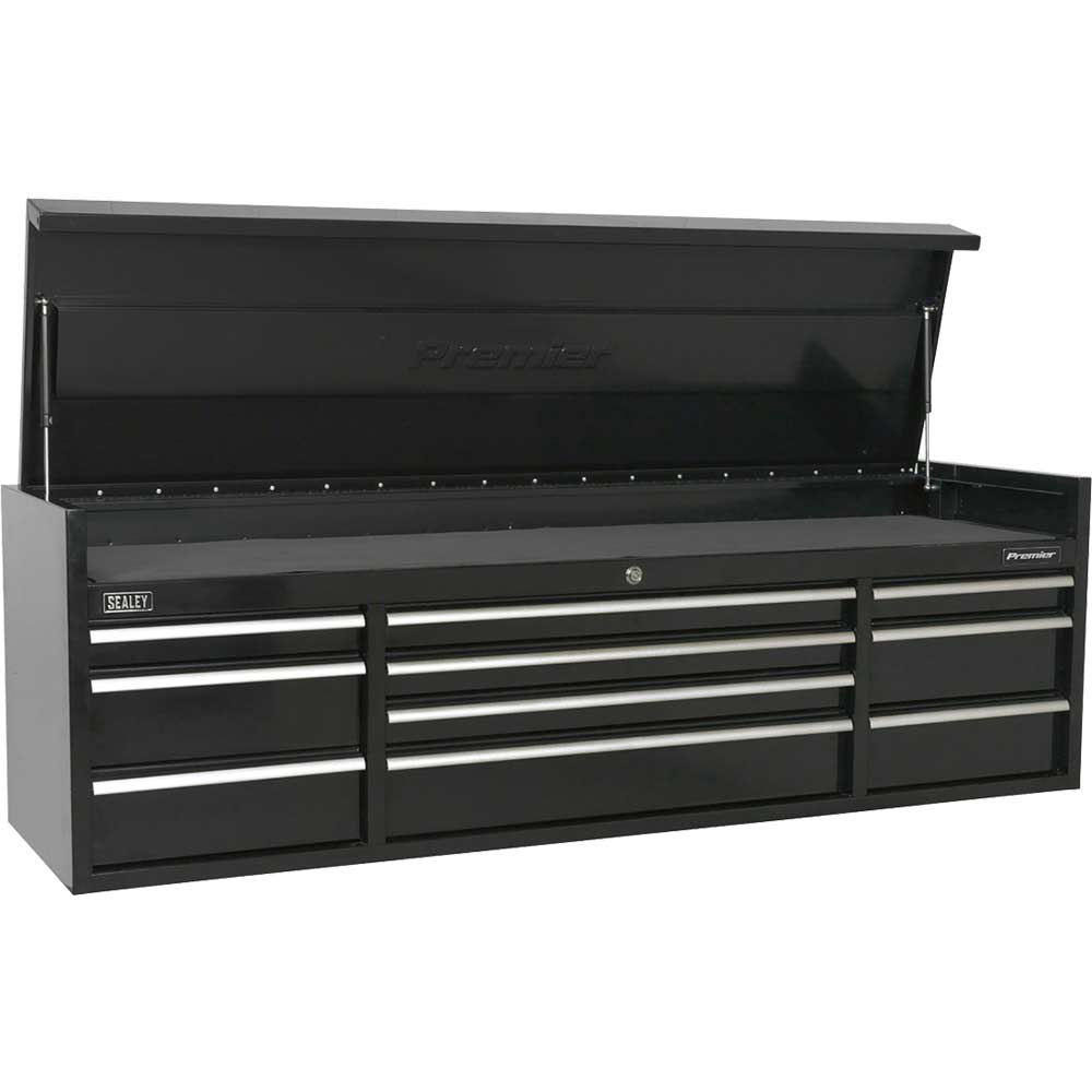 Sealey Premier 10 Drawer Heavy Duty Tool Chest Black in UK Specification