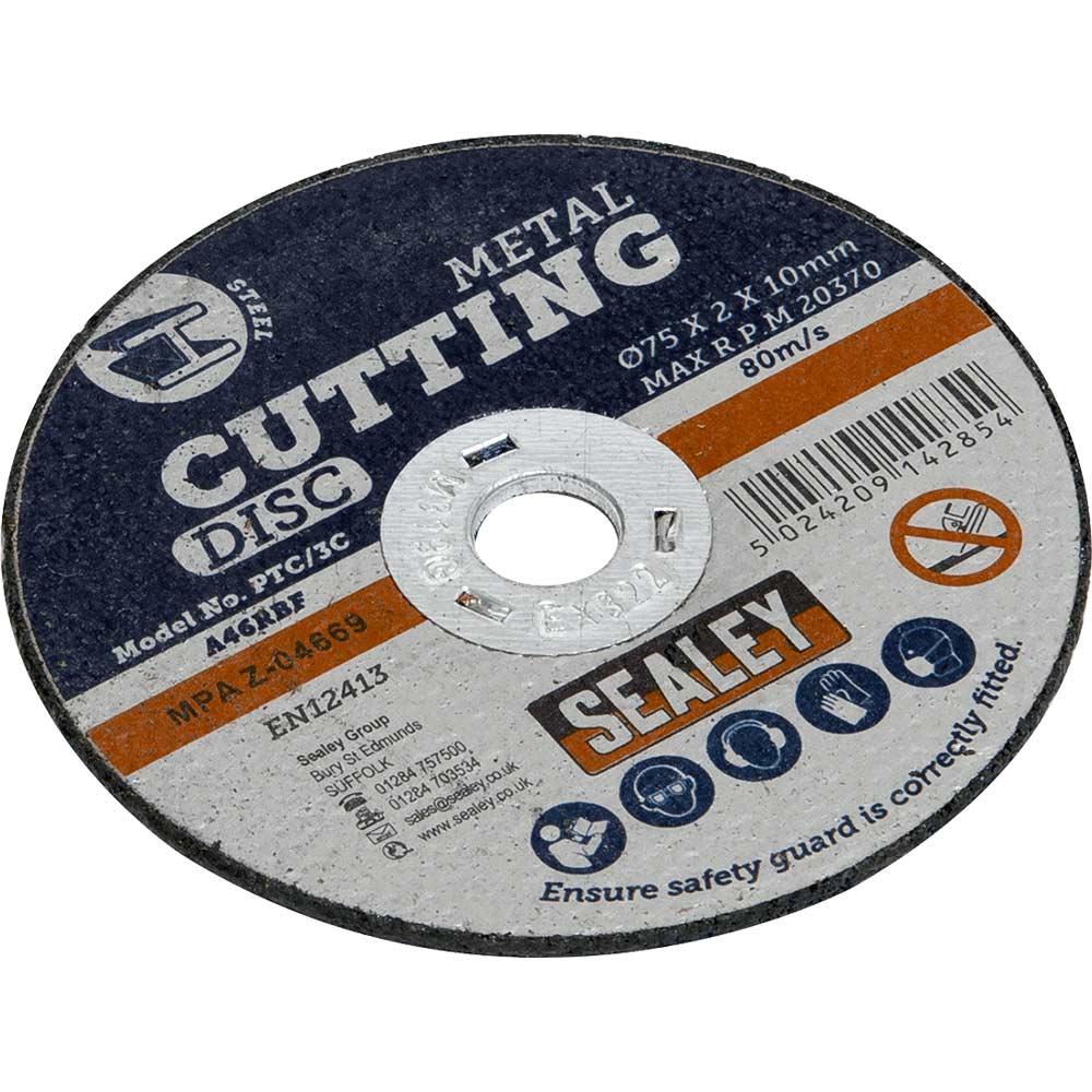 Image of Sealey Metal Cutting Disc 75mm 2mm Pack of 1
