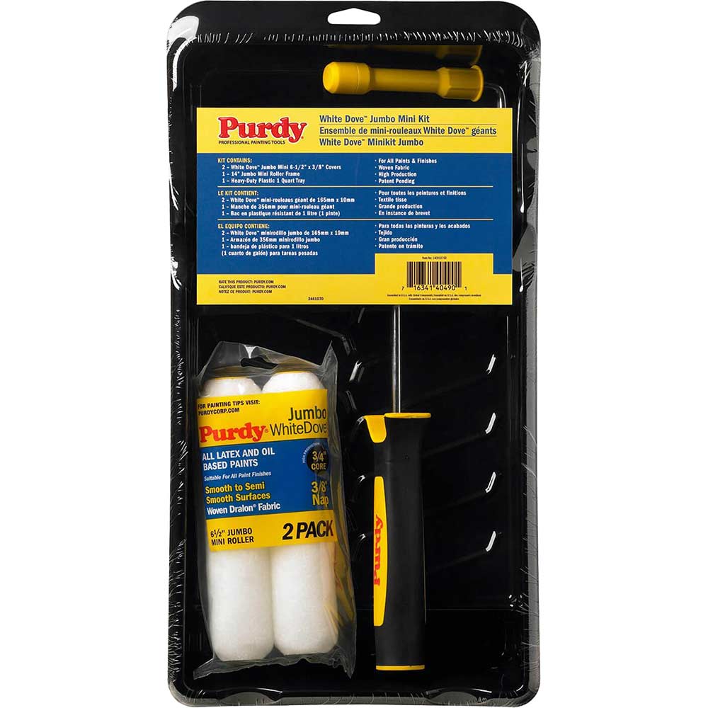 Purdy White Dove Jumbo Mini Paint Roller Kit 165mm Paint Roller Kits