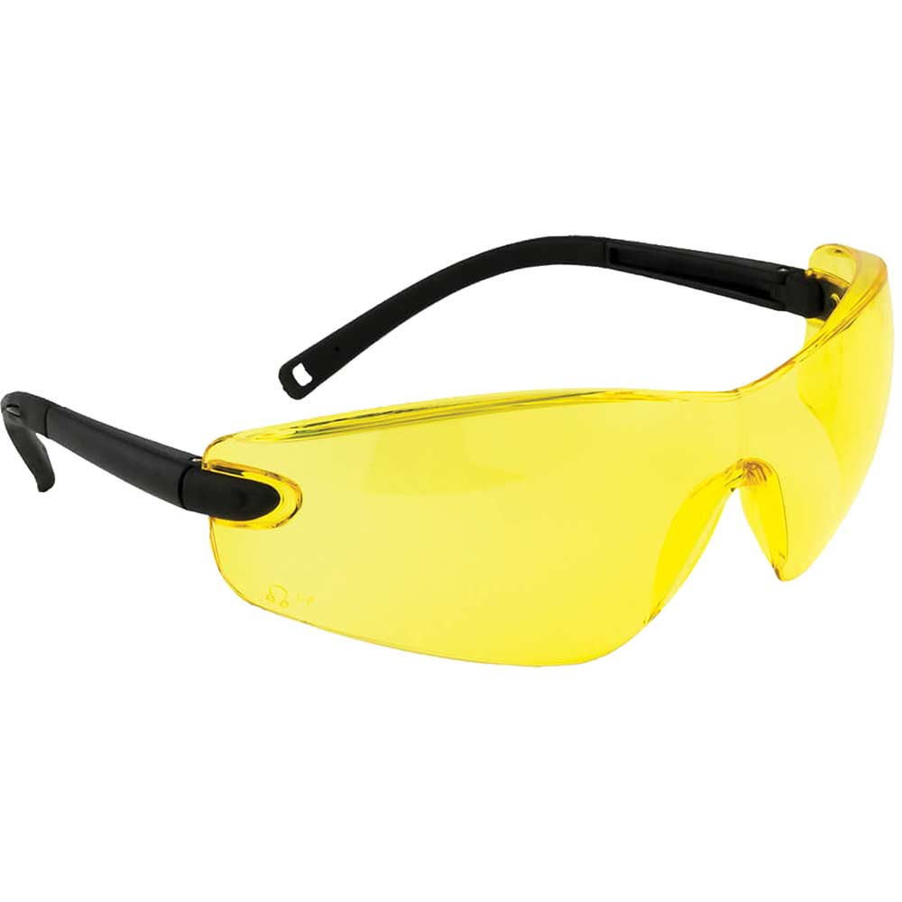 Portwest Profile Safety Glasses Black Amber