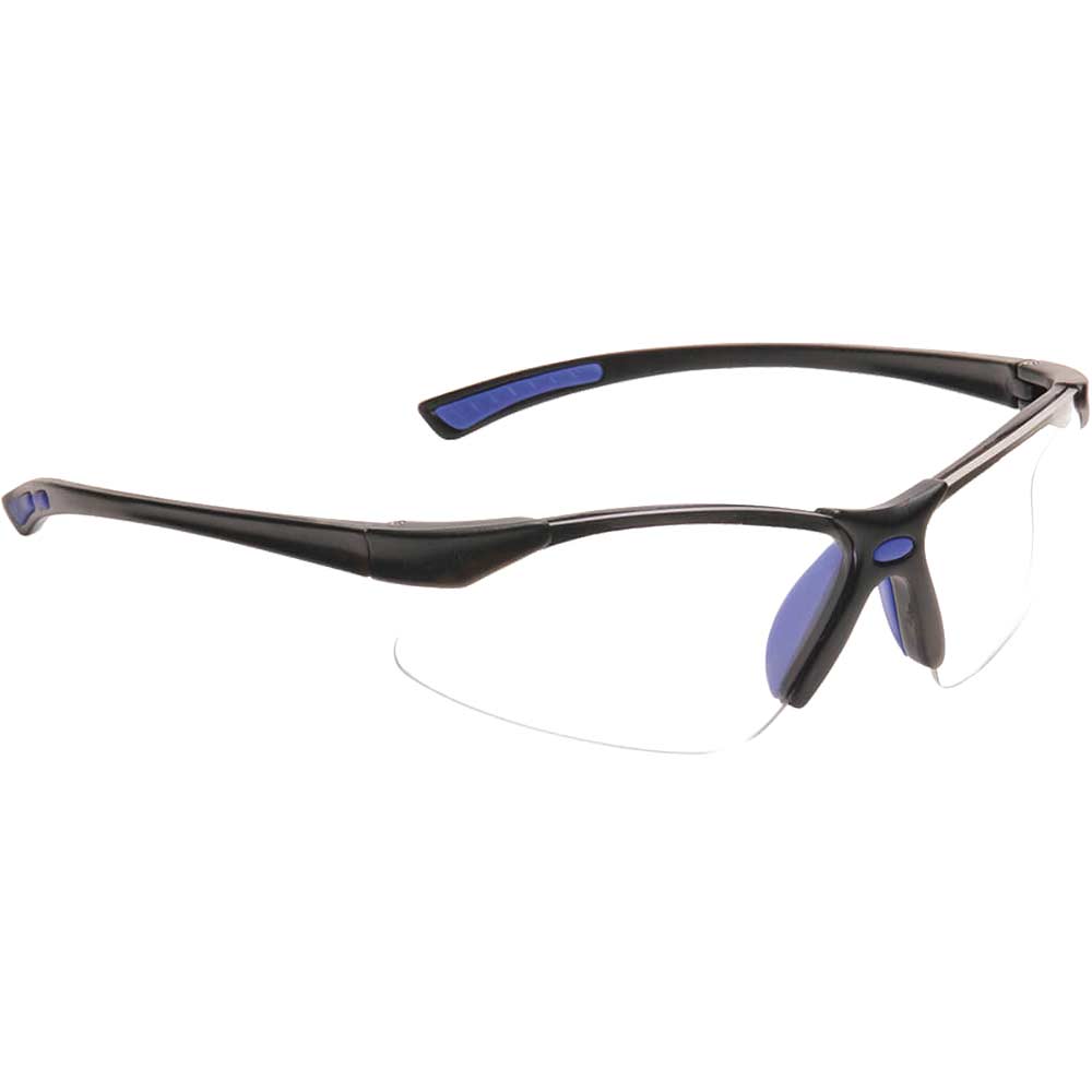 Portwest Bold Pro Safety Glasses Blue Clear