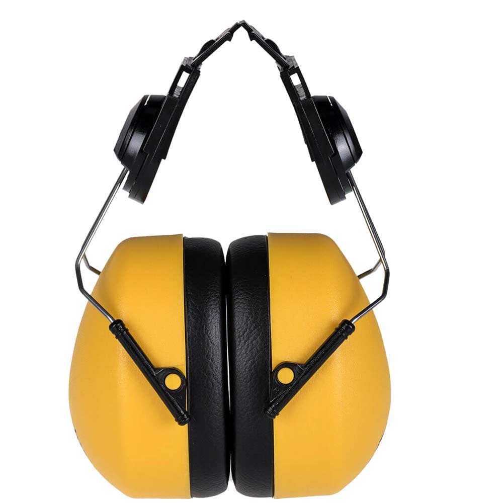 Portwest Clip On Ear Defenders for Expertbase Helmets Yellow