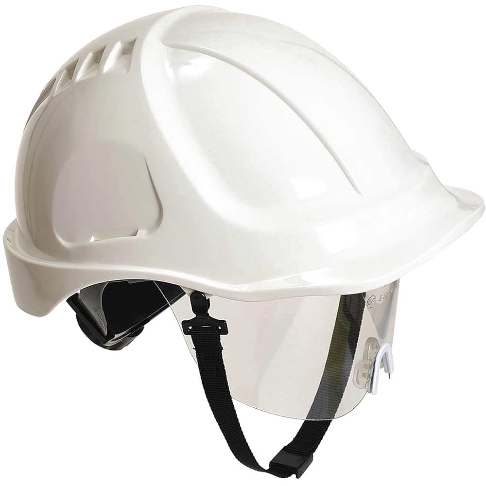 Portwest Endurance Plus Safety Helmet and Visor White