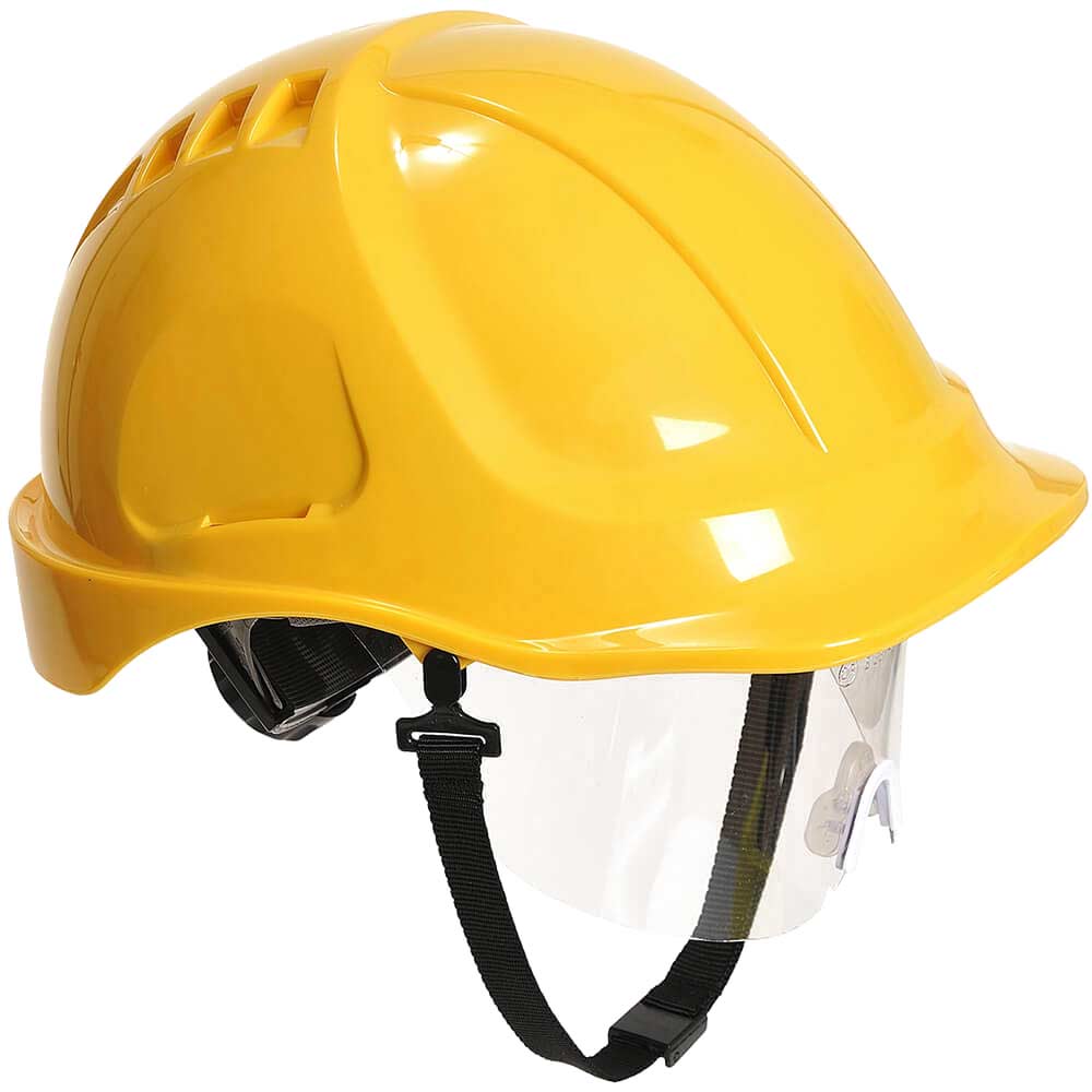 Portwest Endurance Plus Safety Helmet and Visor Yellow
