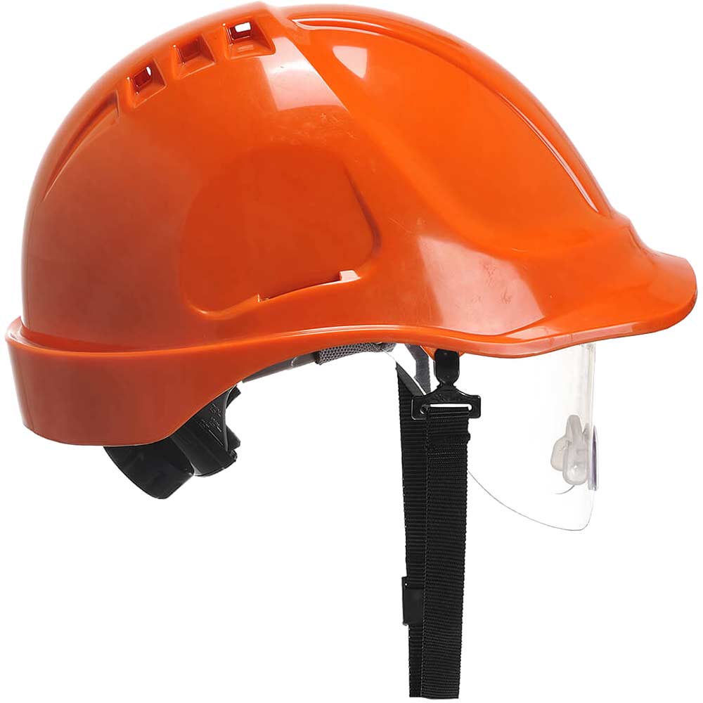 Portwest Endurance Safety Helmet and Visor Orange