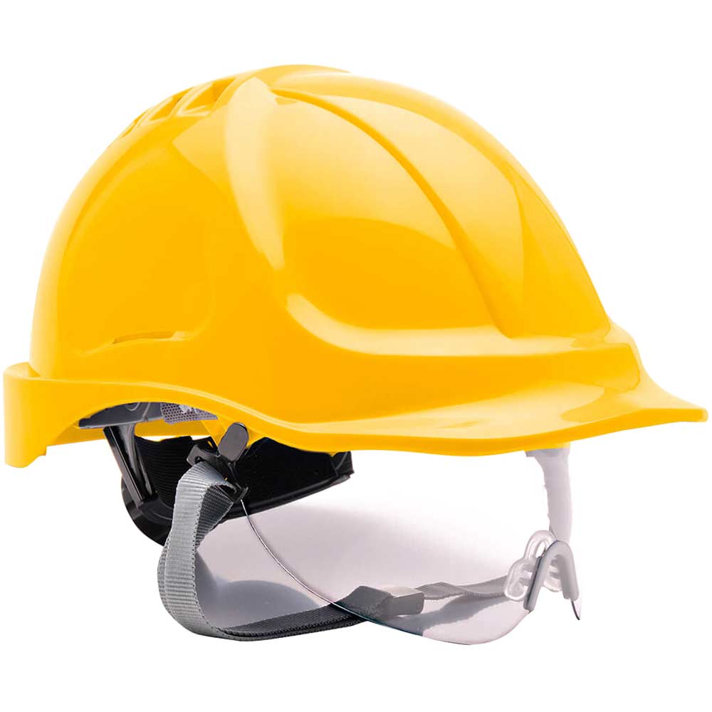Portwest Endurance Safety Helmet and Visor Yellow