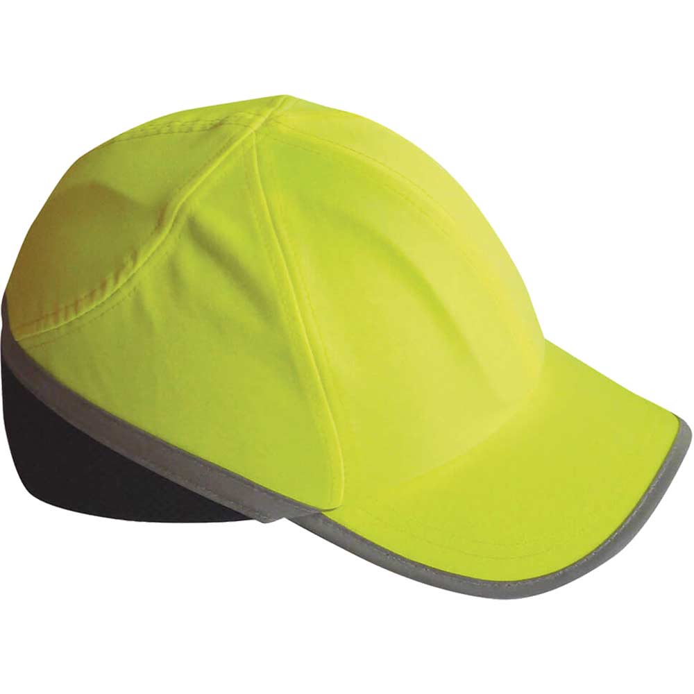 Image of Portwest Long Peak Bump Cap Yellow One Size