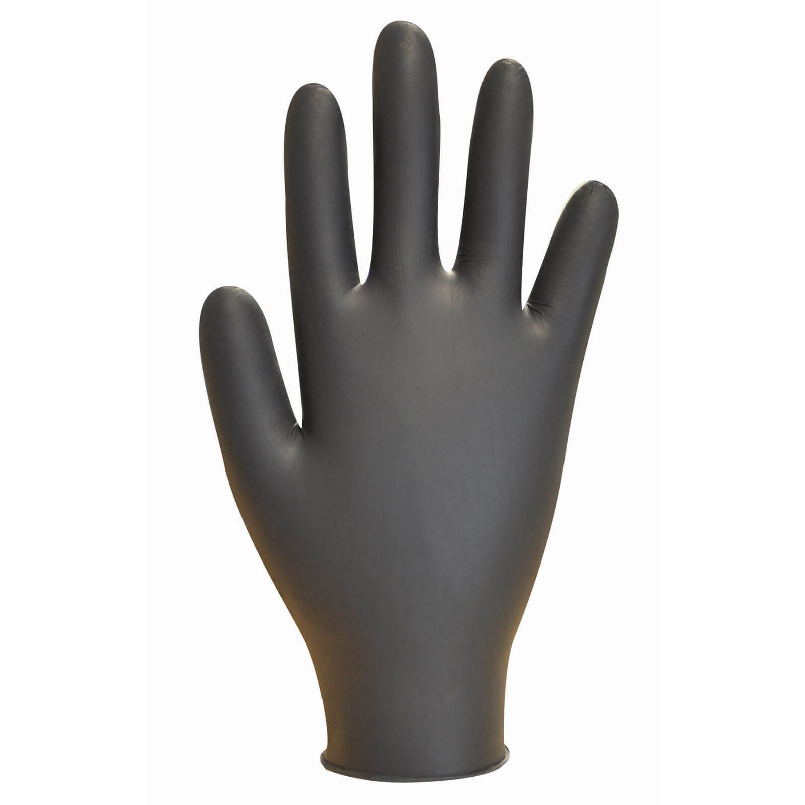 Image of Polyco Black Nitrile Powder Free Disposable Gloves L Pack of 100