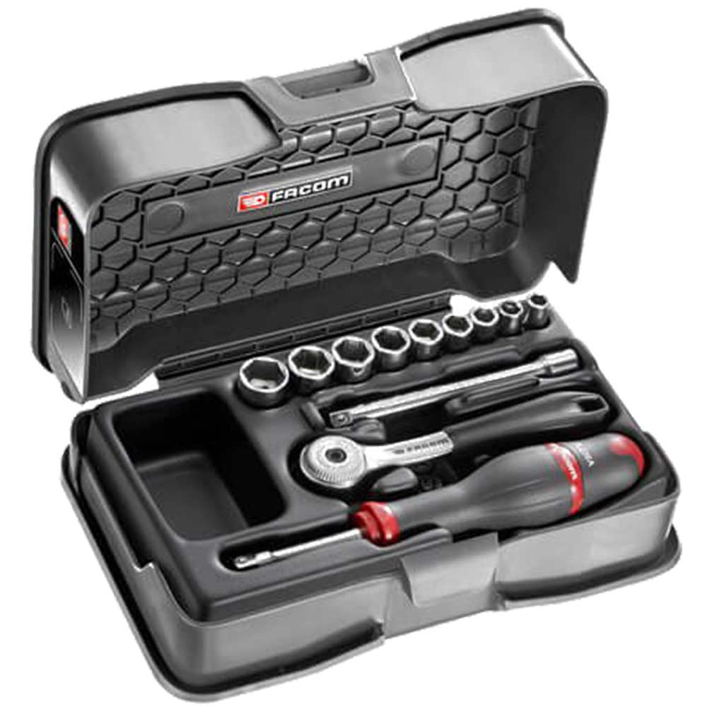 Facom R.151-1P6 12 Piece 1/4" Drive Hexagon Socket Set