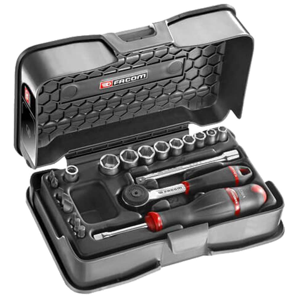 Facom R.161-4P6 21 Piece 1/4" Drive Bi Hexagon Socket Set