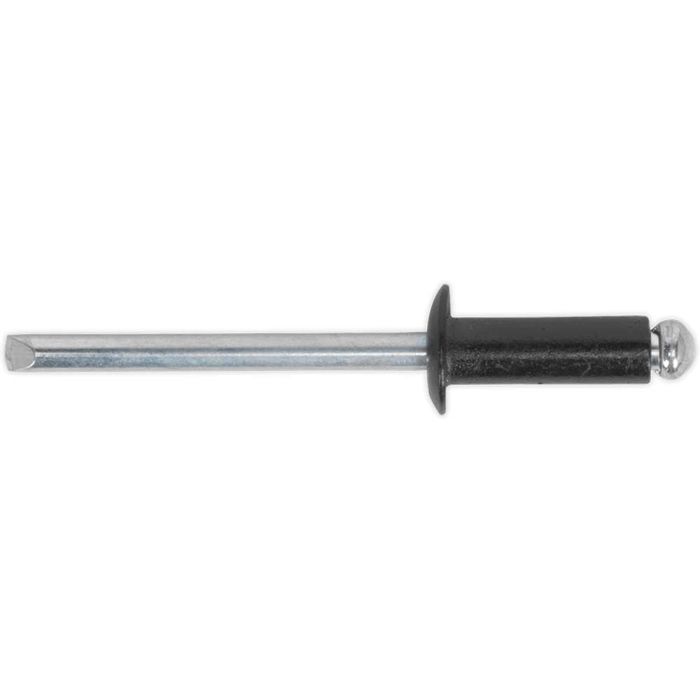 Sealey Black Aluminium Rivets 3.2mm 8mm Pack of 200