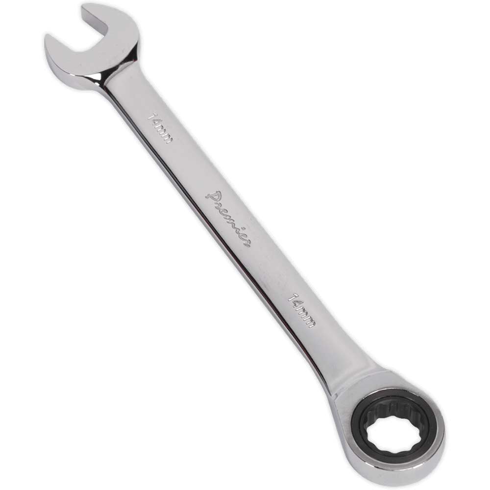 Image of Sealey Ratchet Combination Spanner 14mm