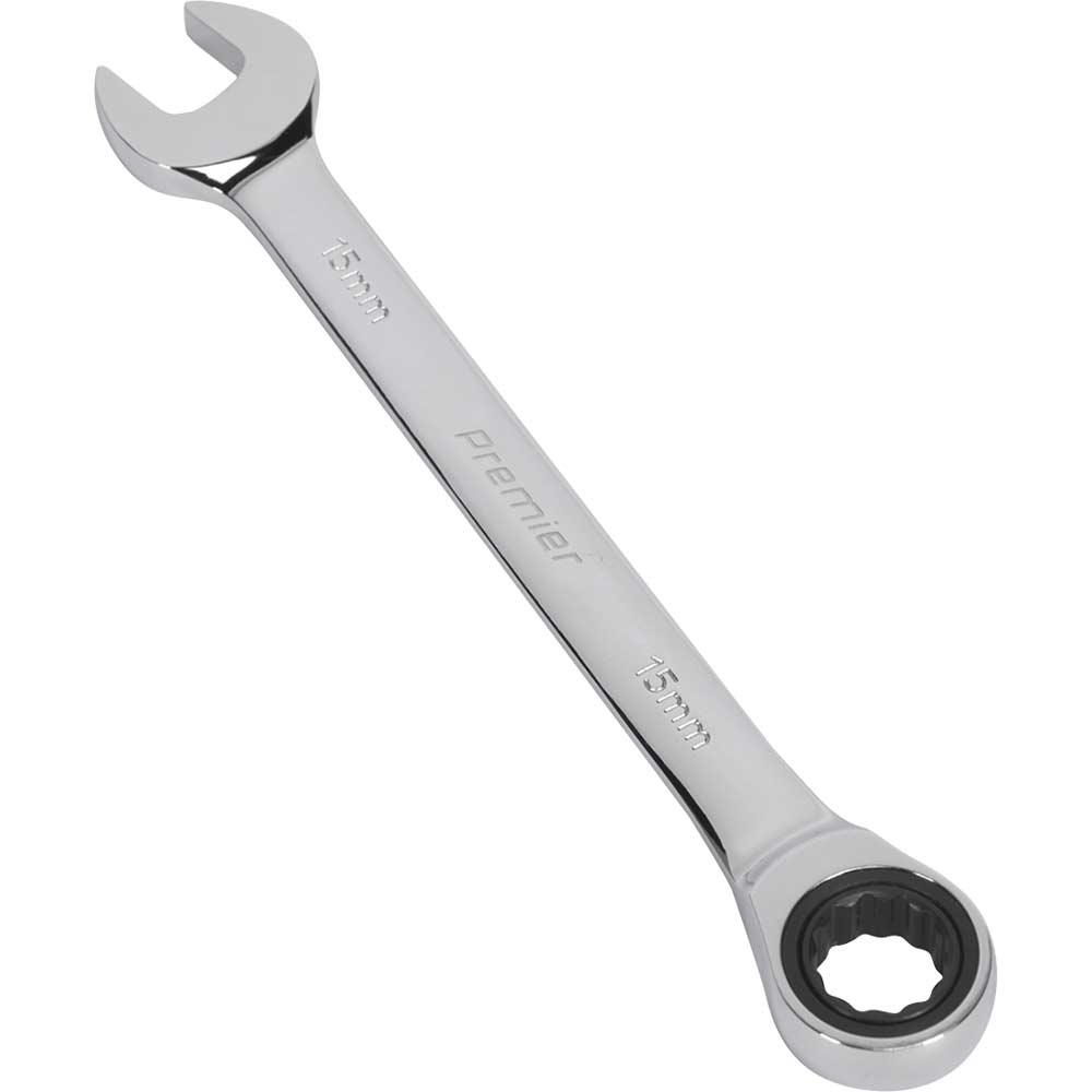 Image of Sealey Ratchet Combination Spanner 15mm