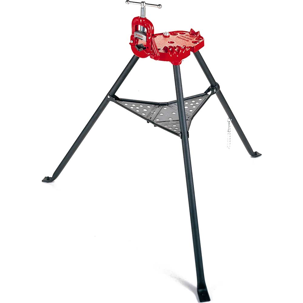 Ridgid Tristand Portable Yoke Pipe Vice on Stand 60mm