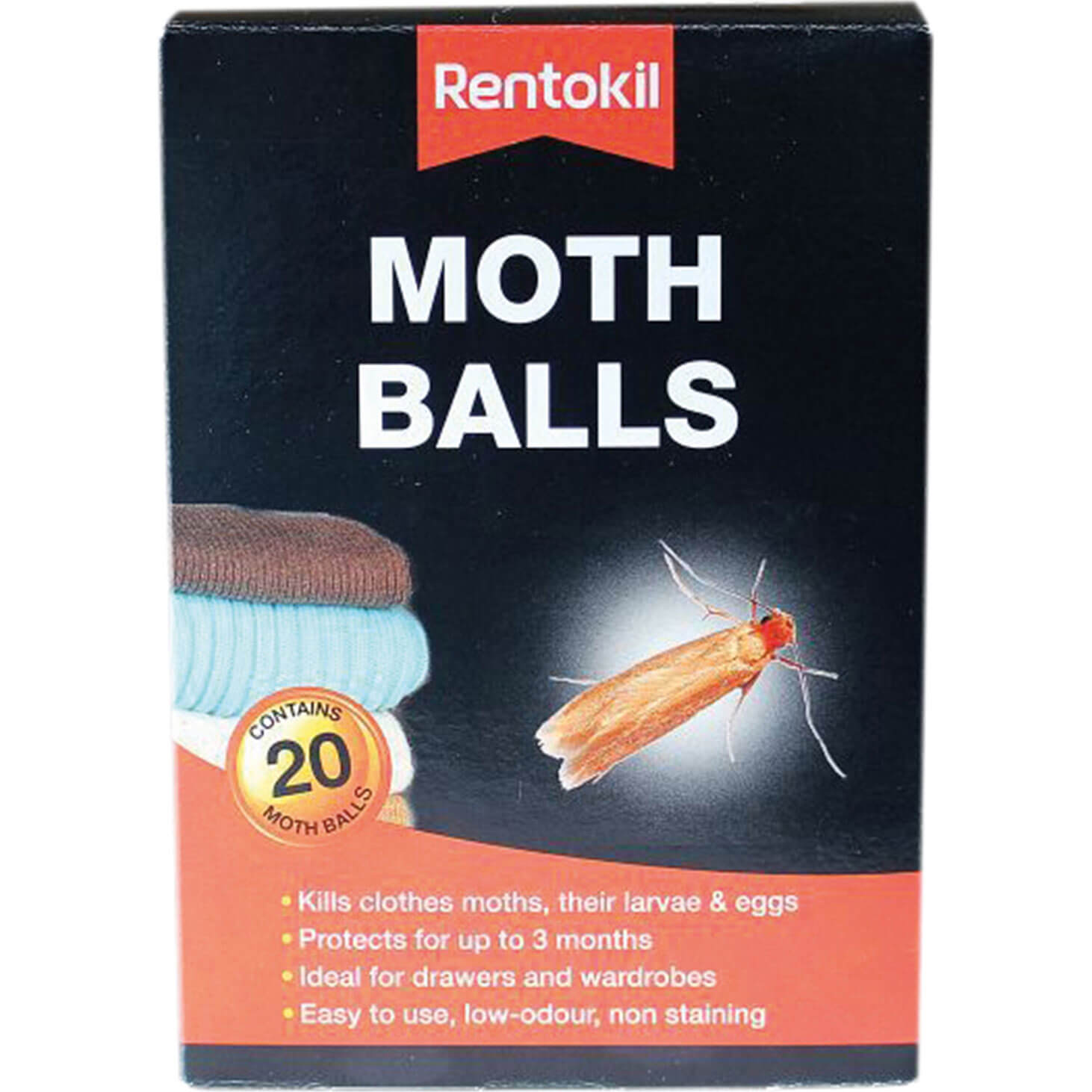 Image of Rentokil Moth Balls Pack of 20