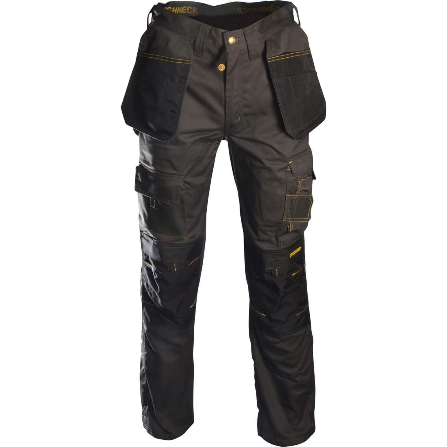 Image of Roughneck Mens Holster Trousers Black / Grey 30" 31"