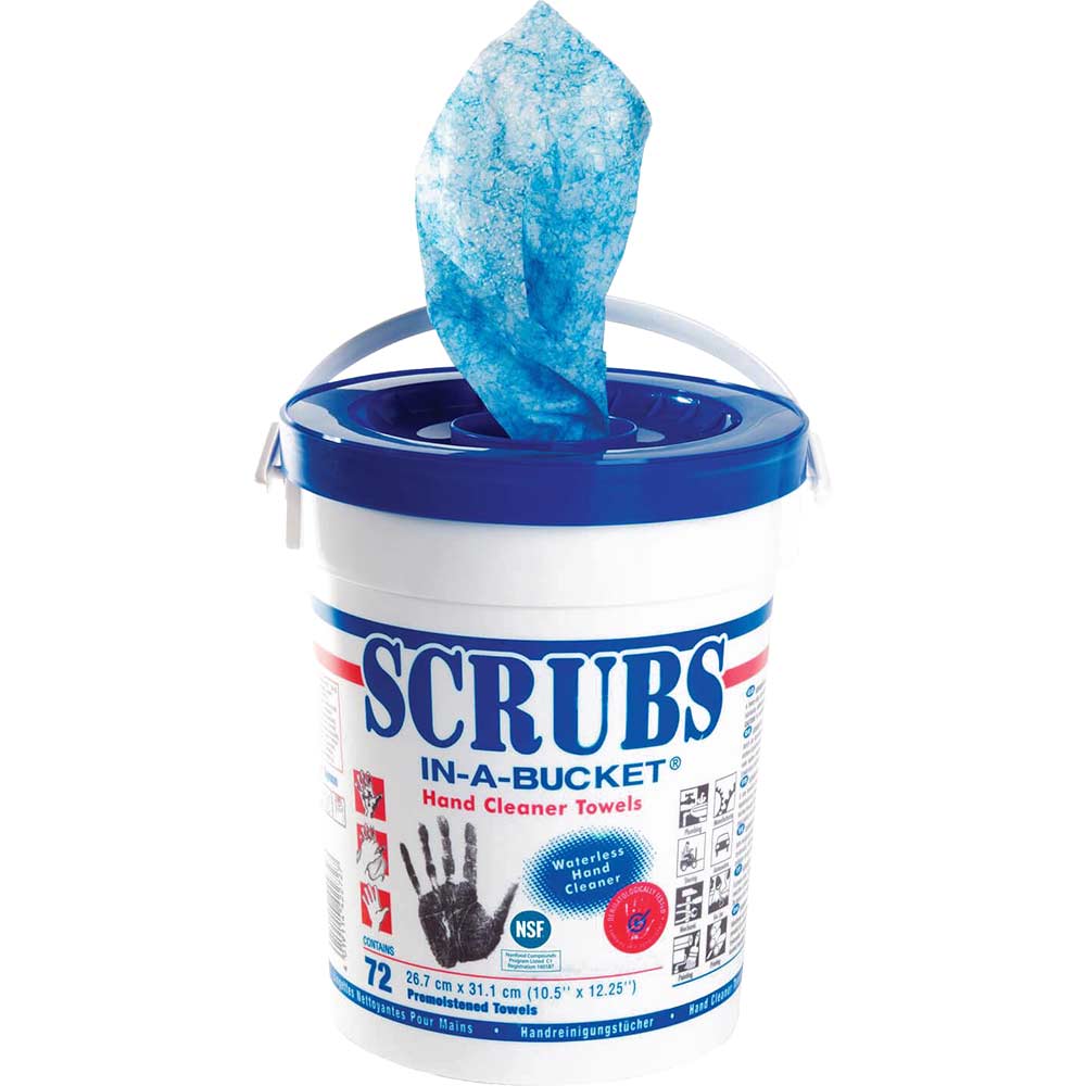 Image of Rocol NSF Scrubs in a Bucket Hand Wipes Pack of 72