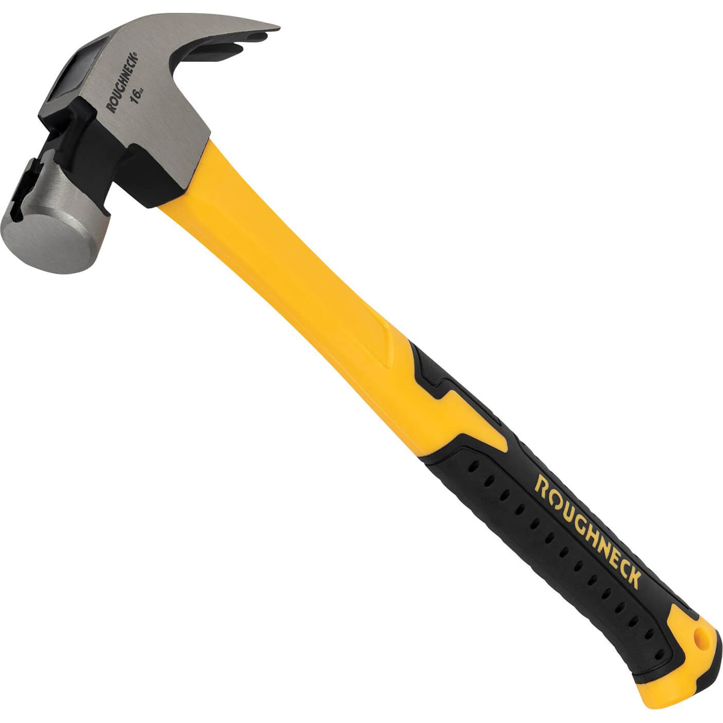 Image of Roughneck Fibreglass Shaft Curved Claw Hammer 450g
