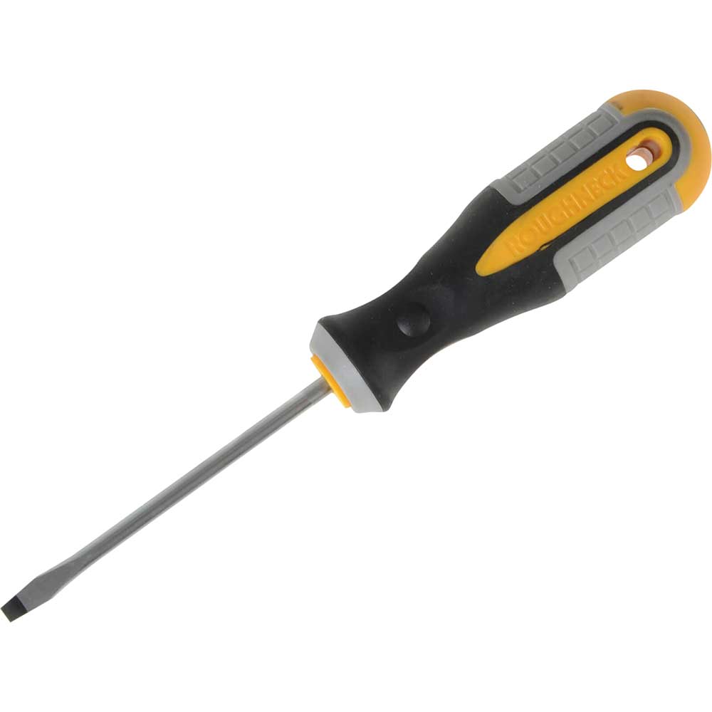 Roughneck Magnetic Flared Slotted Screwdriver 4mm 75mm