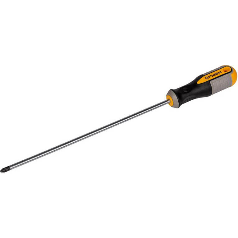 Image of Roughneck Magnetic Pozi Long Reach Screwdriver PZ2 250mm