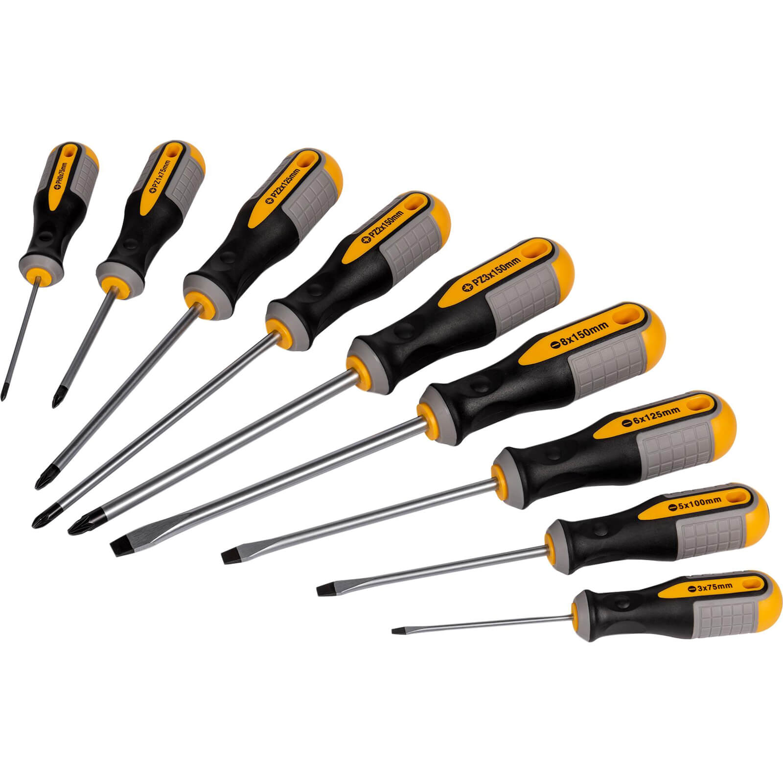 Image of Roughneck 9 Piece Magnetic Screwdriver Set