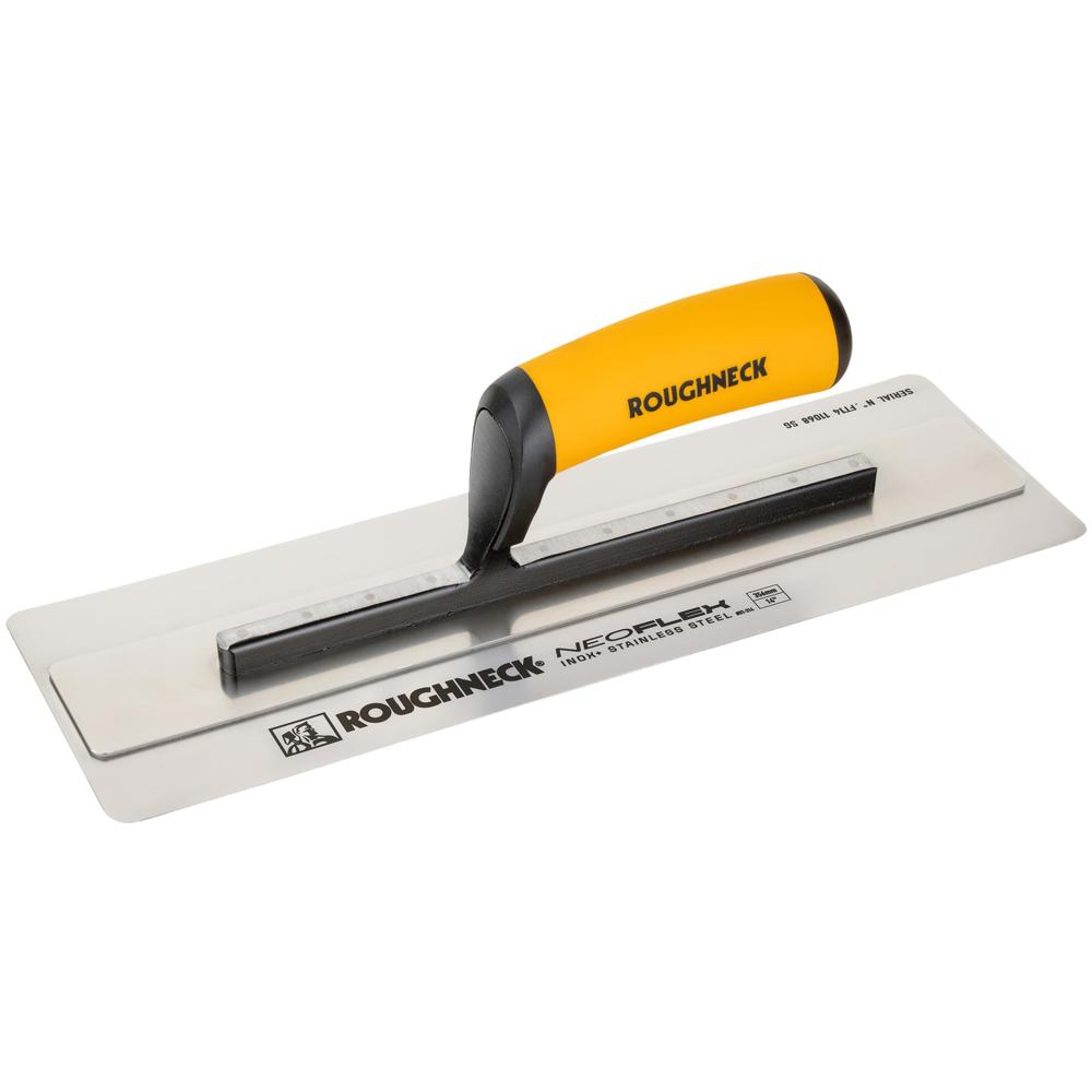 Image of Roughneck NeoFlex Stainless Steel Plaster Finishing Trowel 14" 4" 1/2"
