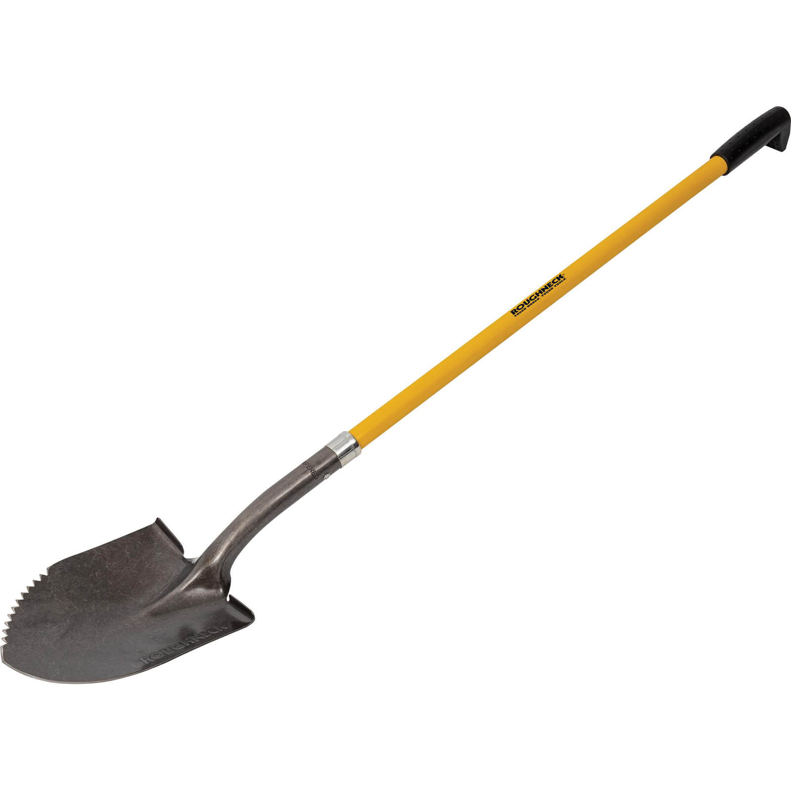 Image of Roughneck Long Handle Serrated Edge Round Shovel