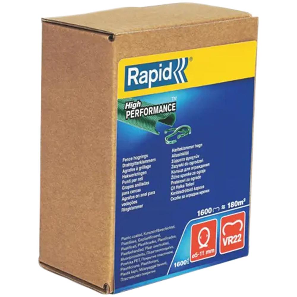 Rapid VR22 Fence Hog Rings Galvanised Pack of 1600