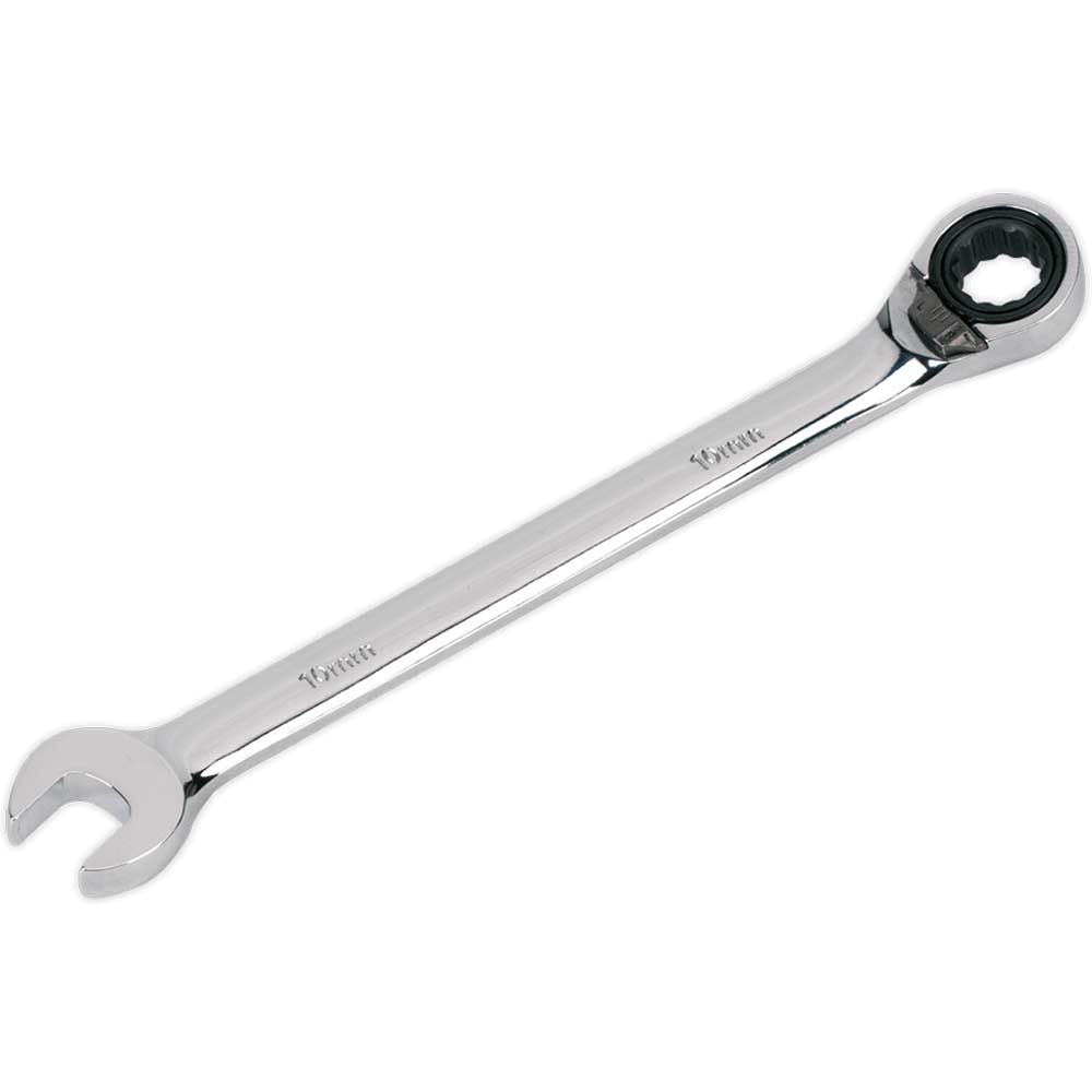 Sealey Reversible Ratchet Combination Spanner 10mm