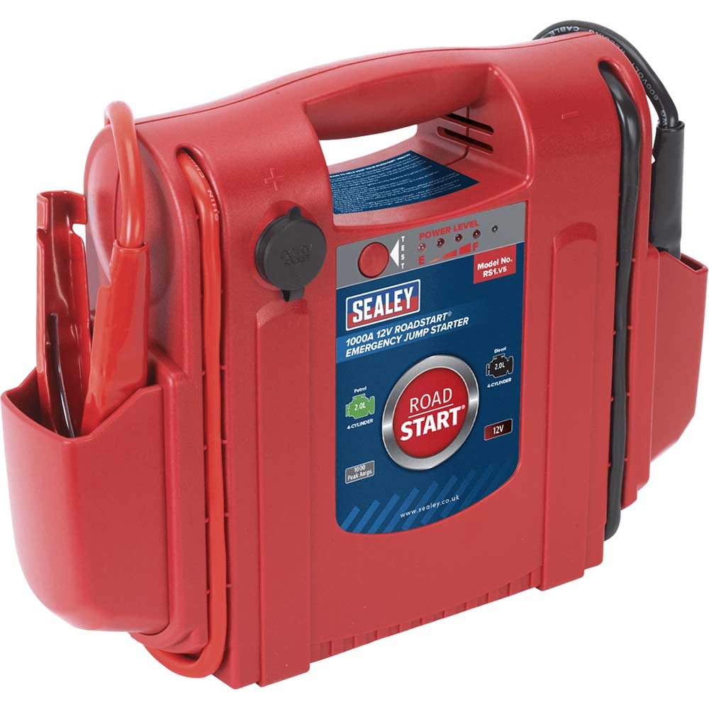Sealey RS1 RoadStart Emergency Jump Starter and Power Pack 12v