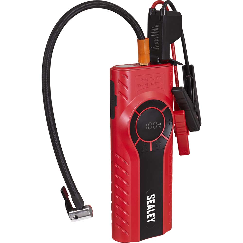Sealey Roadstart 1200A 12v Jump Starter & Tyre Inflator 5v or 12v