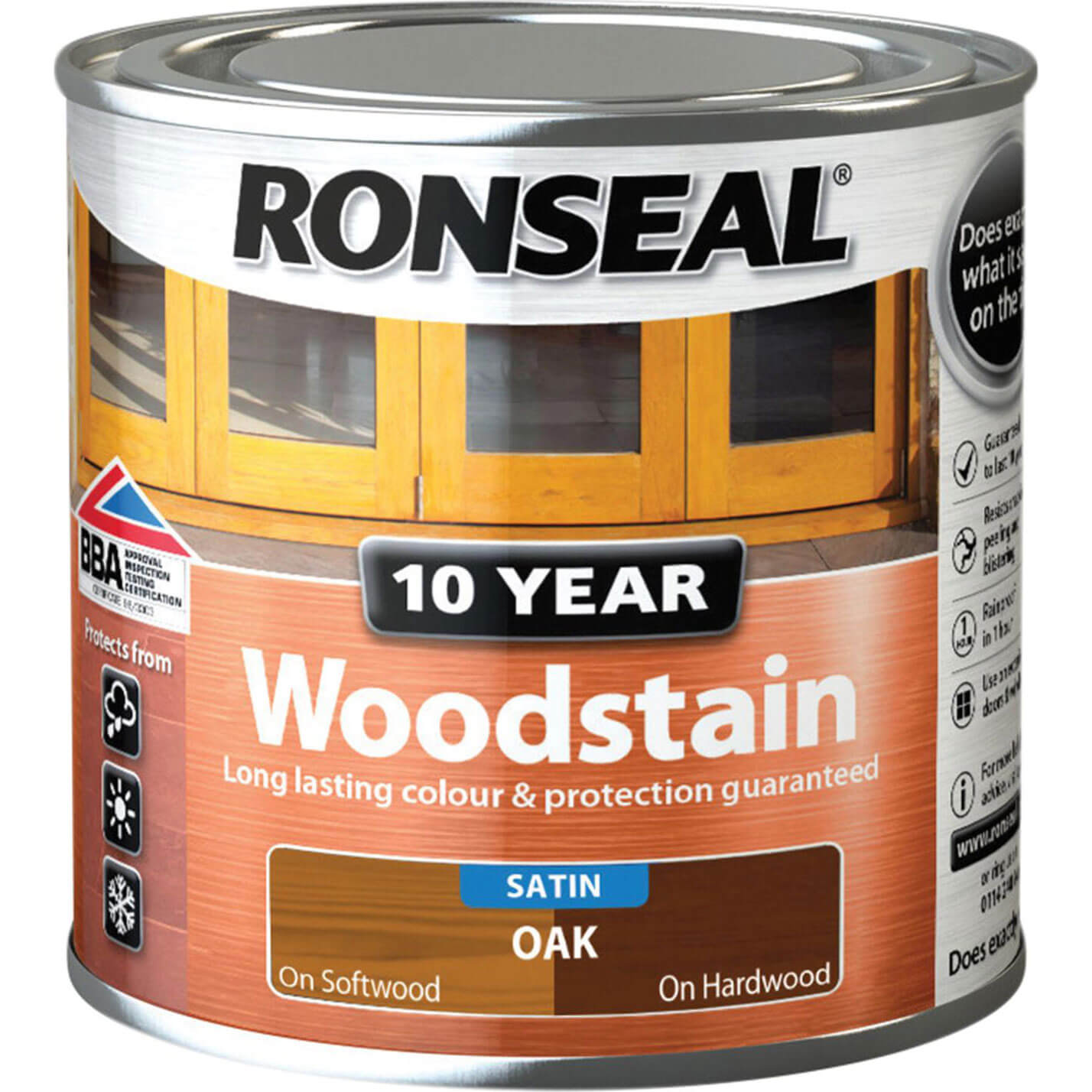 Image of Ronseal 10 Year Wood Stain Oak 250ml