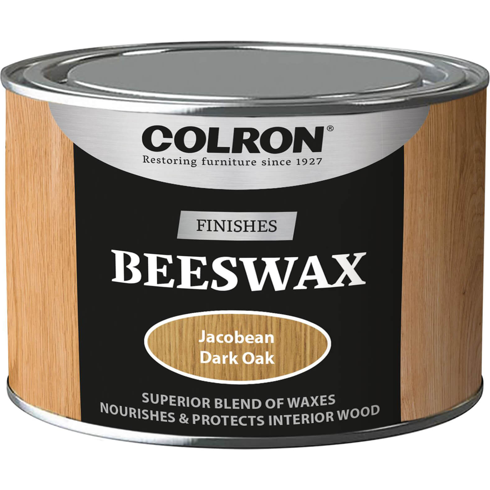 Image of Ronseal Colron Refined Beeswax Paste Dark Oak 400g