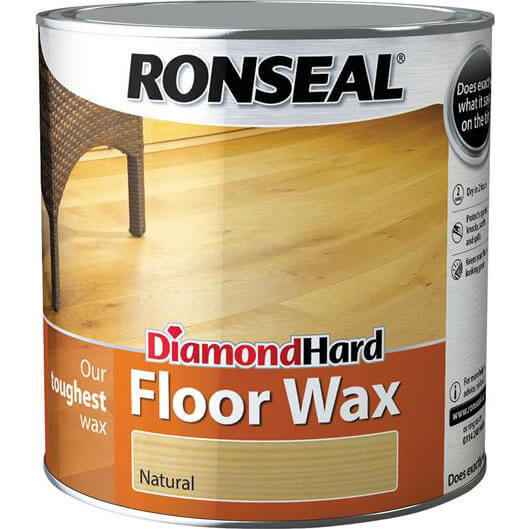Image of Ronseal Diamond Hard Floor Wax Natural 2.5l