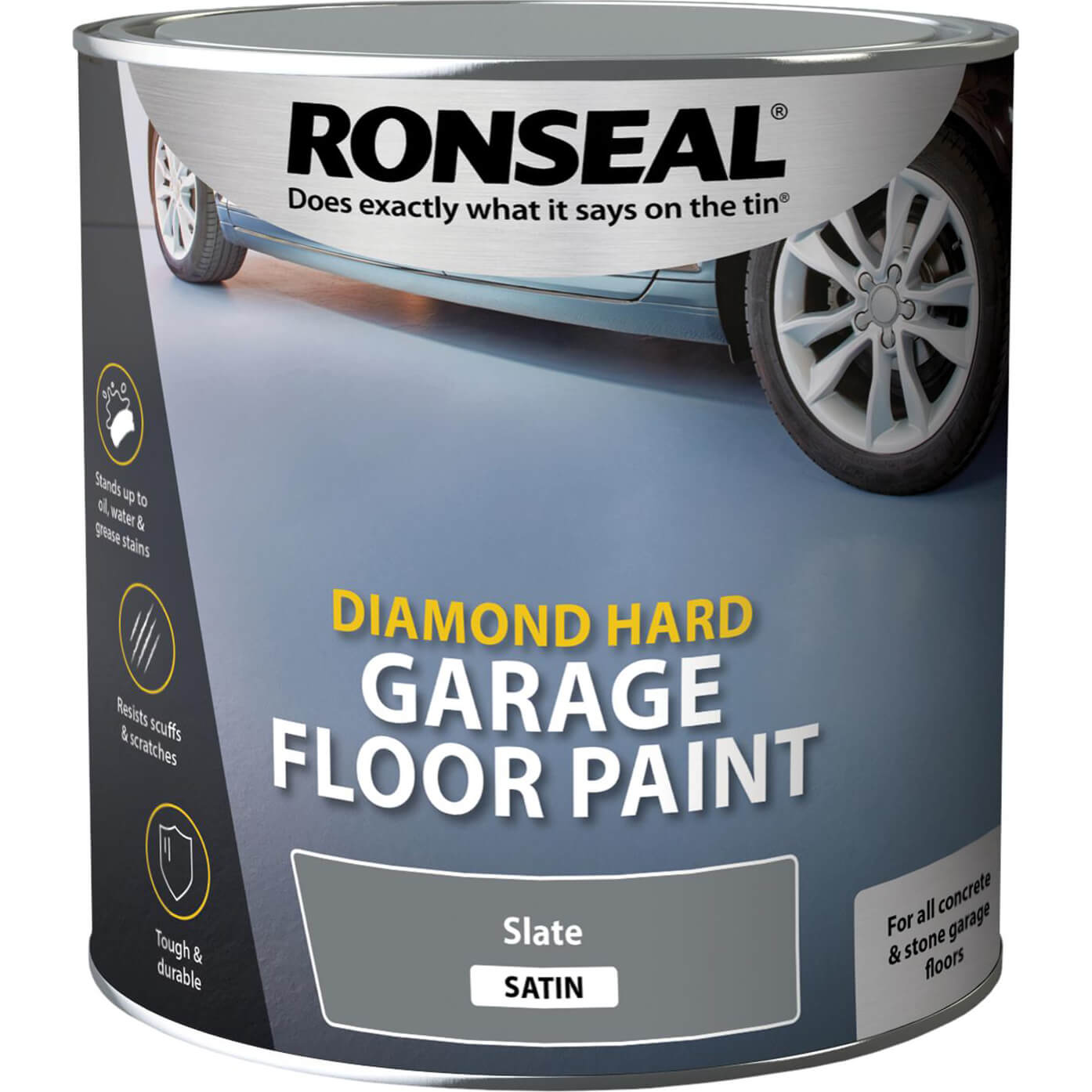 Ronseal Diamond Hard Garage Floor Paint Slate 2.5l