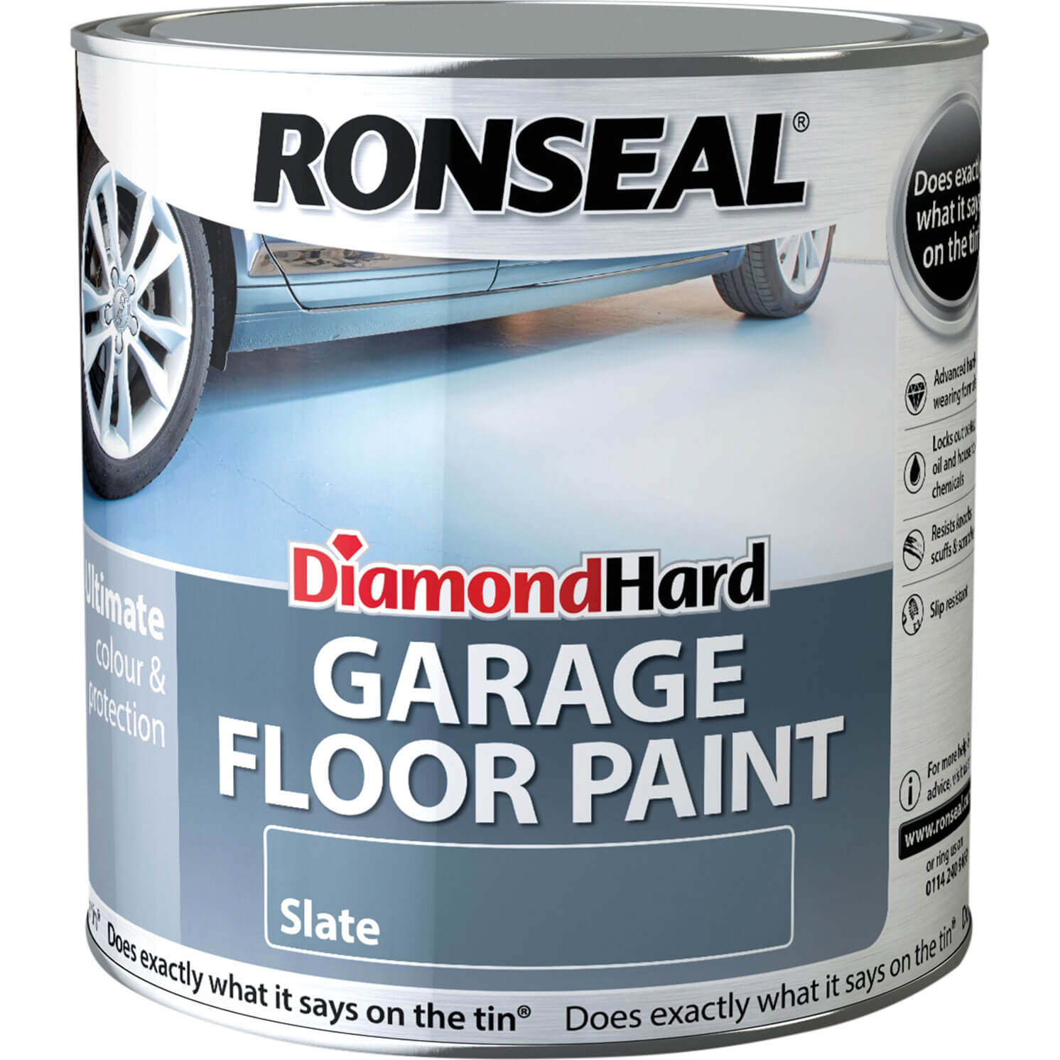 Image of Ronseal Diamond Hard Garage Floor Paint Slate 5l