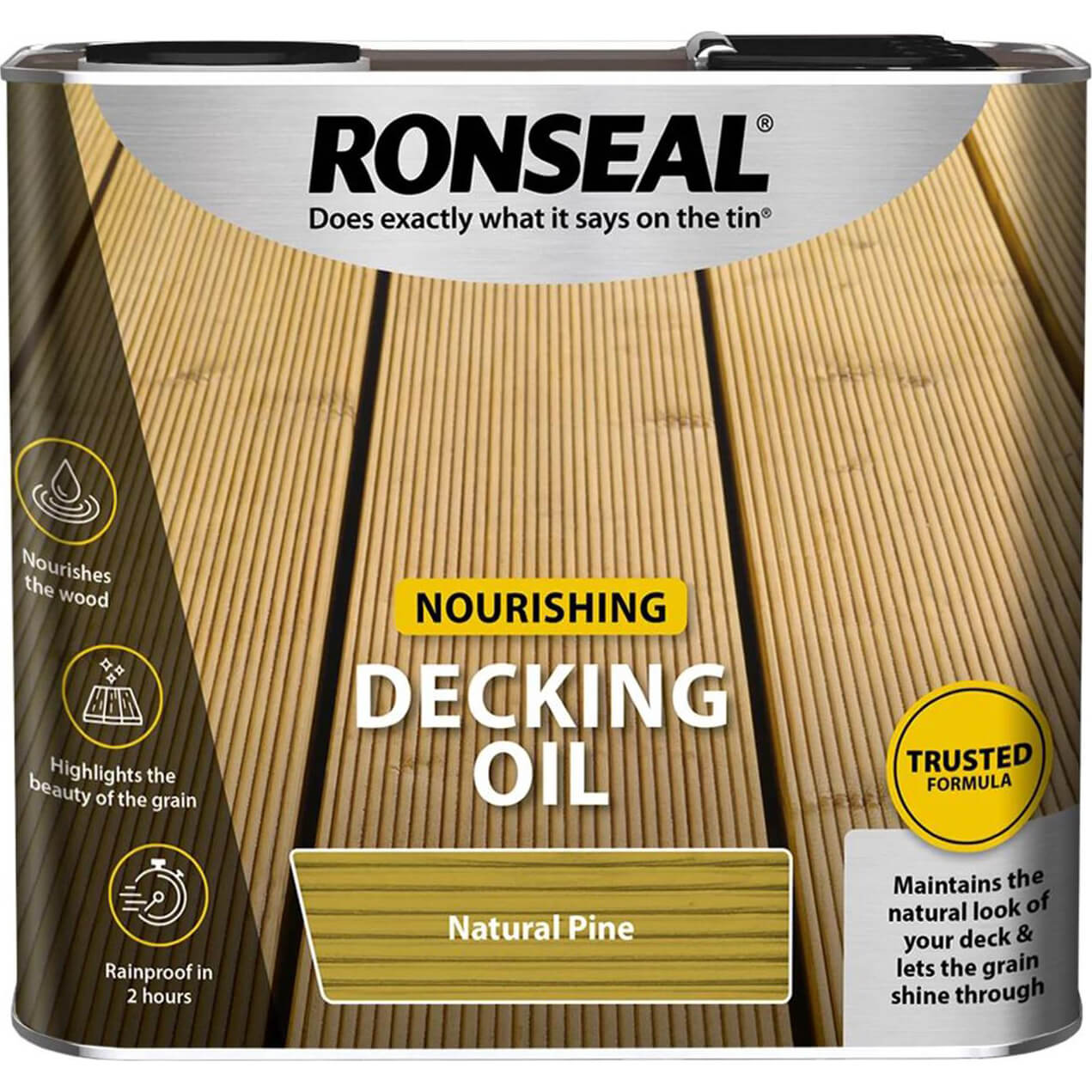 Photos - Varnish Ronseal Decking Oil Natural Pine 2.5l
