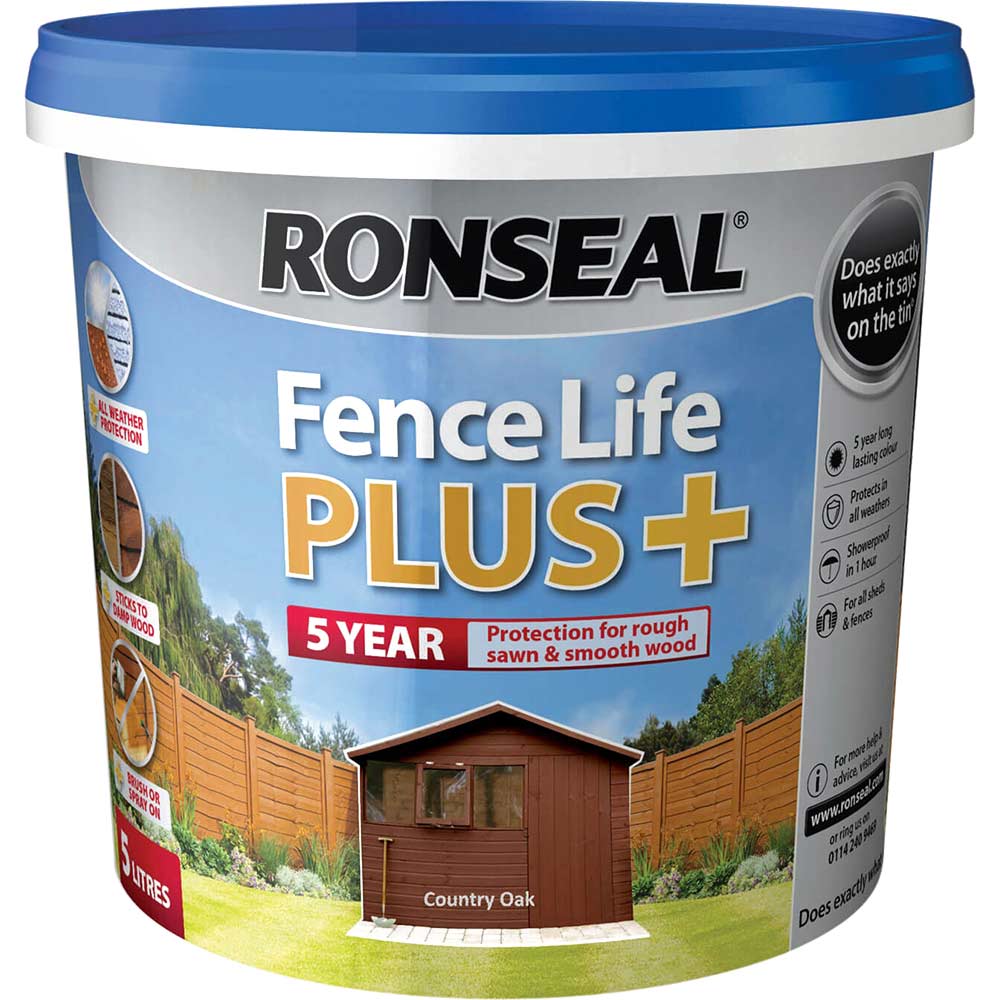 Ronseal Fence Life Plus Country Oak 5l