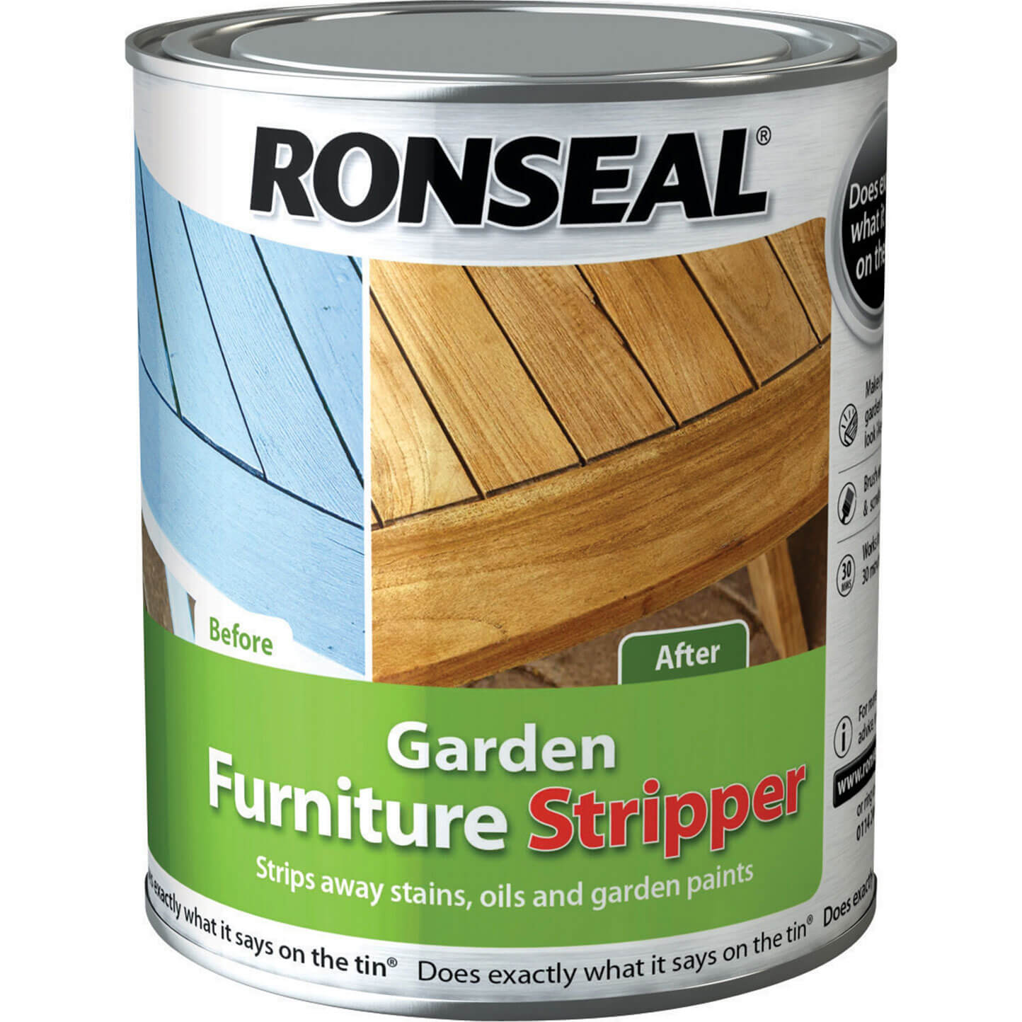 Image of Ronseal Garden Furniture Oil and Paint Stripper 750ml
