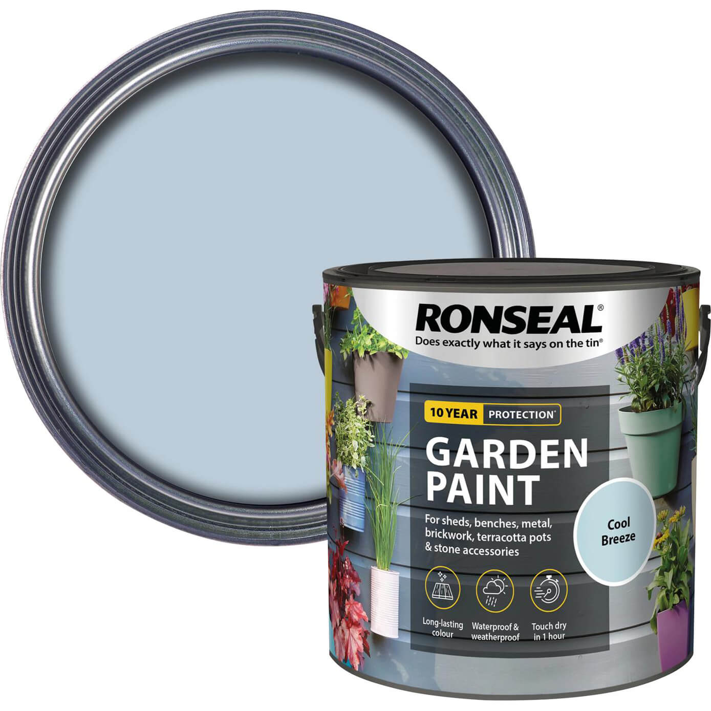 Ronseal General Purpose Garden Paint Cool Breeze 2.5l