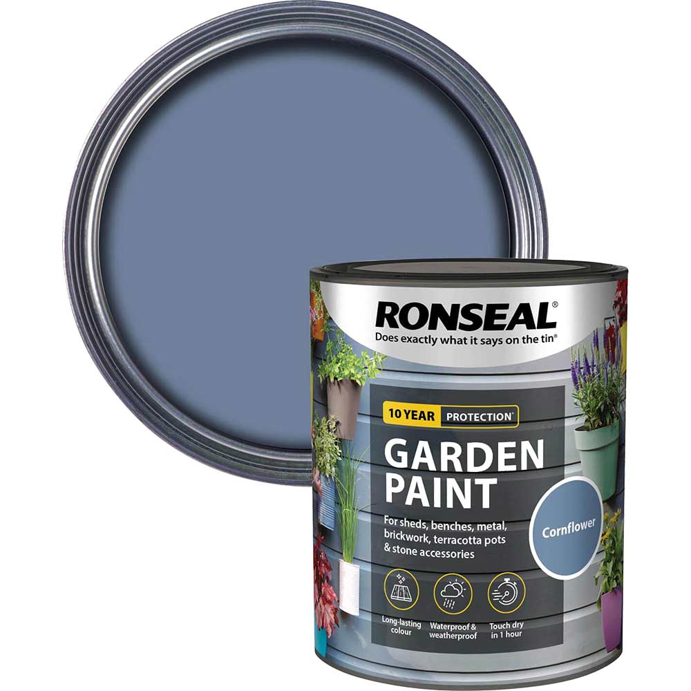 Ronseal General Purpose Garden Paint Cornflower 750ml