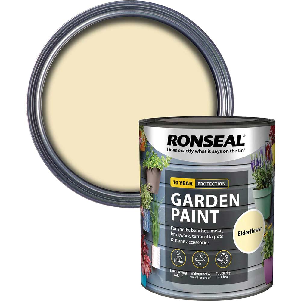 Ronseal General Purpose Garden Paint Elderflower 750ml